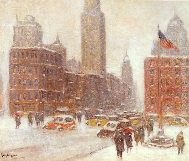 Fifth Avenue At Madison Square painting - Guy Carleton Wiggins Fifth Avenue At Madison Square art painting